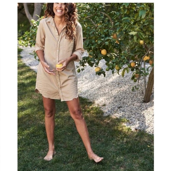 Frank & Eileen Mary Shirt Dress in Sand - Picture 2 of 7